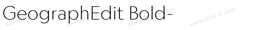 GeographEdit Bold字体转换